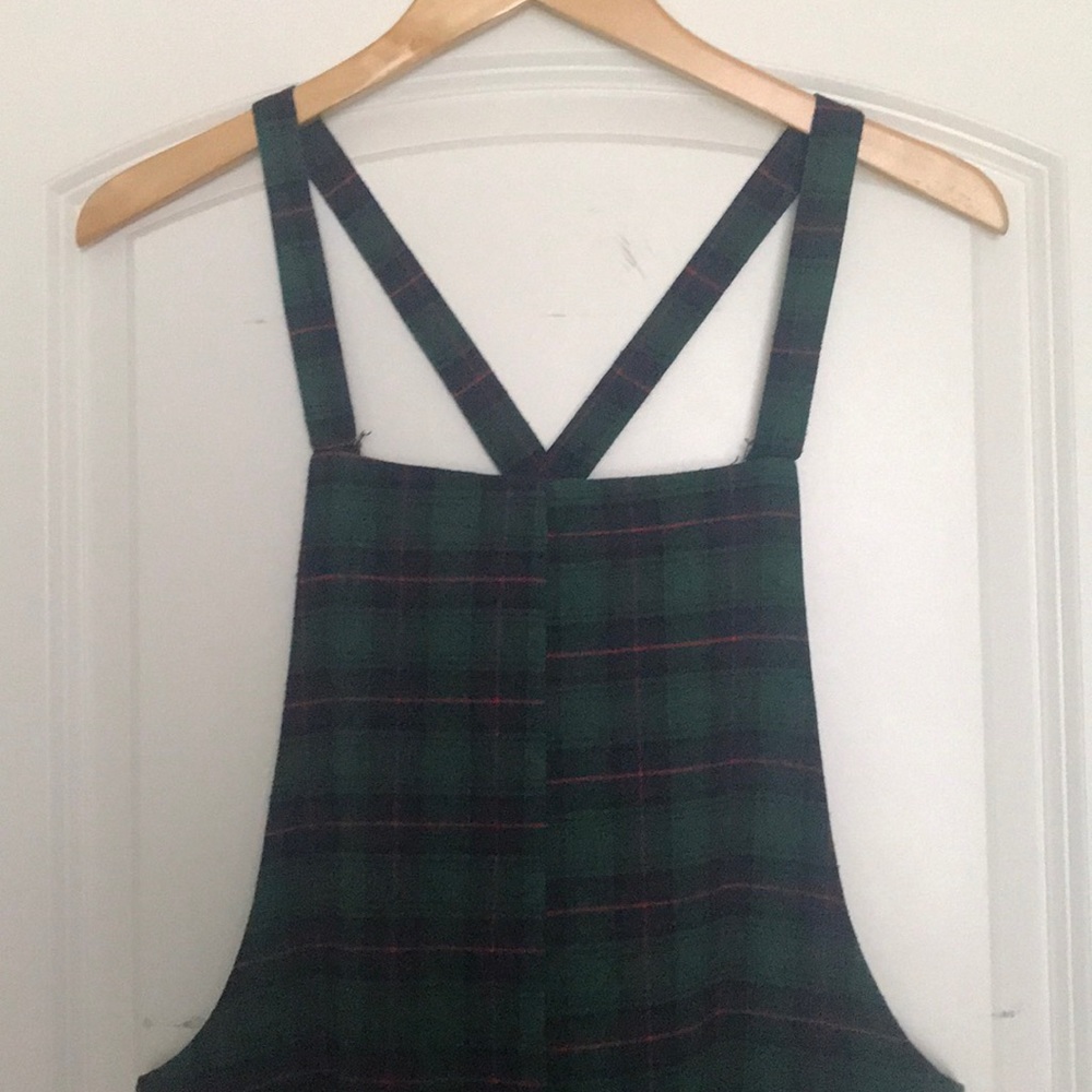 PLAID OVERALLS